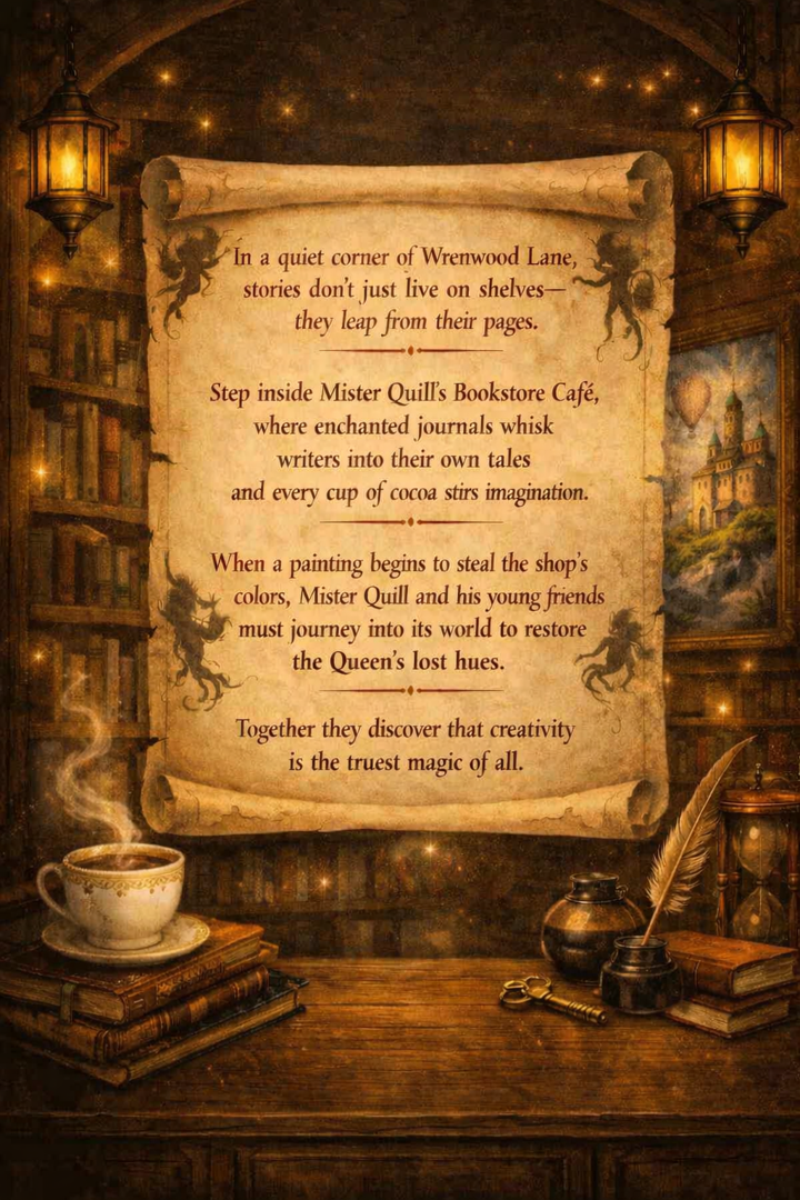 The Curious Tale of Mister Quill's Bookstore Cafe